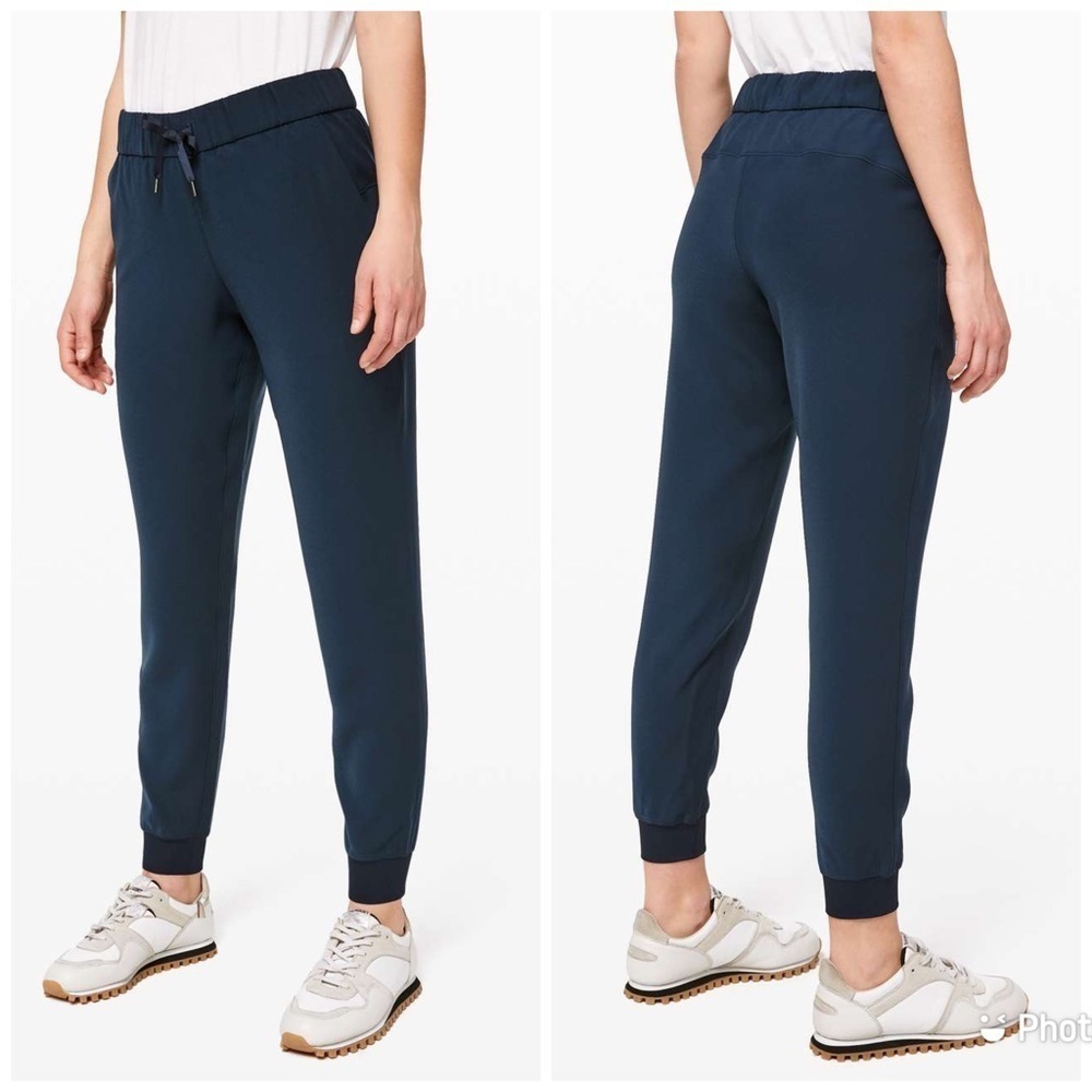 Lululemon On The Fly Jogger Blue‎ Sz 4 W5BZDS